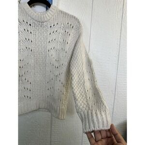 Urban Outfitter XS Knitted Crew Neck Ribbed Wrist Waist Pull Over Sweater
